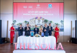 Lễ ký kết hợp tác giữa Solia Group và Phòng khám Đa khoa Tâm An tại The Solia